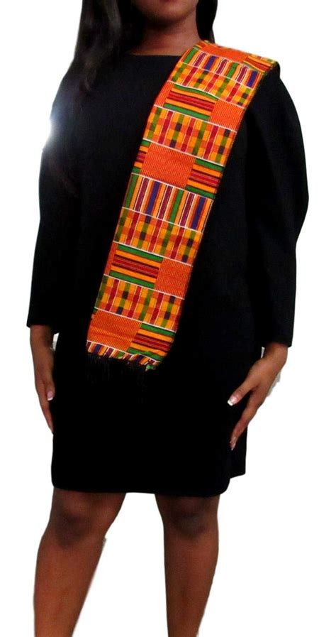 African Kente Scarf, Kente Stole, Kente Cloth, African Scarf, African ...