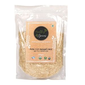 Healthy Groves Organic Pusa 1121 Basmati Rice Basmati Rice (Long Grain ...