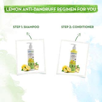 Lemon Anti-Dandruff Shampoo with Lemon & Ginger for up to 100% Dandruff ...