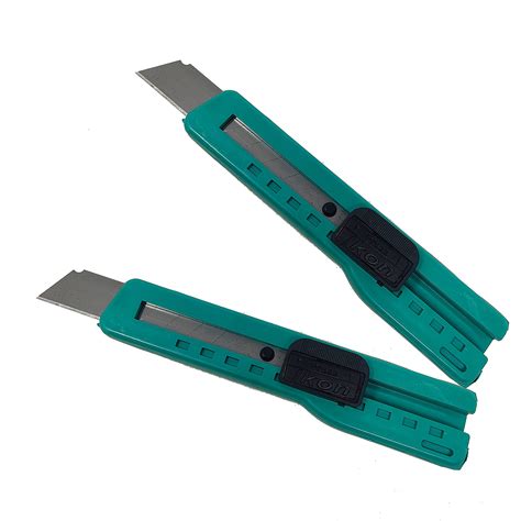 EXCEL IMPEX paper cutter knife with a plastic slide lock snap-off blade ...