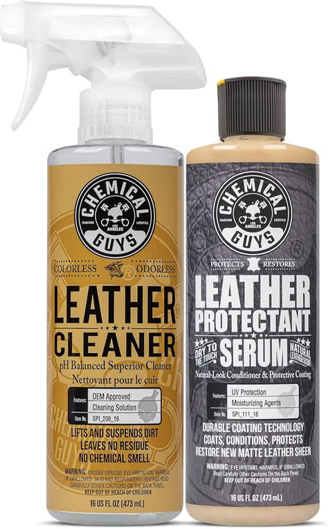ChemicalGuys Chemical Guys Leather Cleaner & Leather Serum Kit India | Ubuy