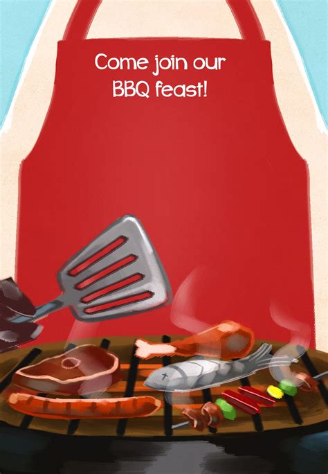 BBQ Feast - Free Party Invitation Template | Greetings Island | Bbq ...