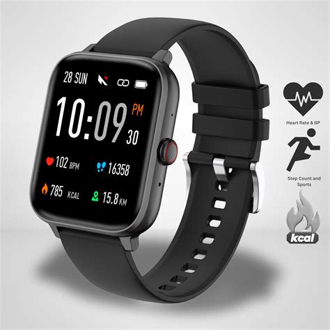 Nervfit Vibe Smartwatch 1.85" LED Display, BT Calling, Waterproof, Hea ...