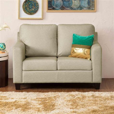 Buy New Larissa Fabric 2-Seater Sofa - Beige from Home Centre at just ...