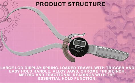 Generic dogc0150 digital outside groove caliper 0-150mm (pistol type ...