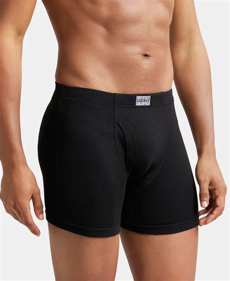 Buy Super Combed Cotton Rib Solid Boxer Brief with Ultrasoft and ...