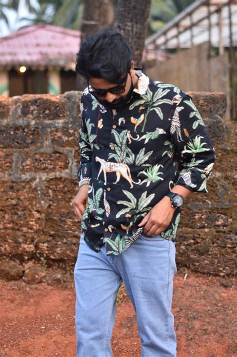 Tropical Jungle Print Men's Shirt – Gulaal