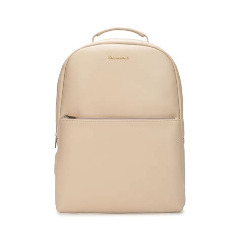 Fastrack Beige Textured Backpack | Textured Faux-Leather | Women’S ...