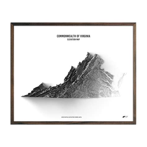 Virginia Elevation Map - Muir Way