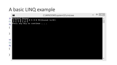 LINQ Basic Tutorial 的图像结果