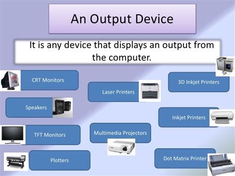 Image result for Types of Output Devices