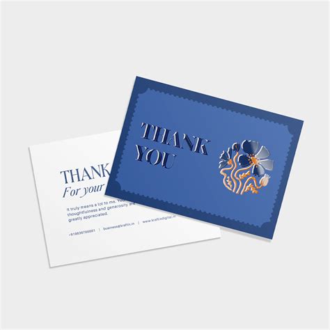 Spot UV Thank You Cards – Gloss Highlight Custom Cards | Kraftix Digital