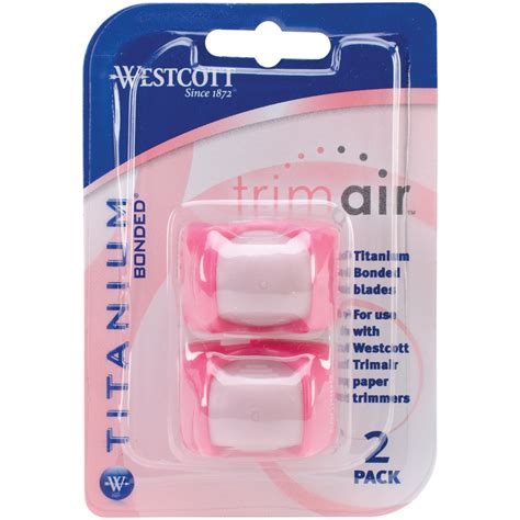 Westcott 15169 TrimAir Titanium Bonded Replacement Blades, 2-Pack ...