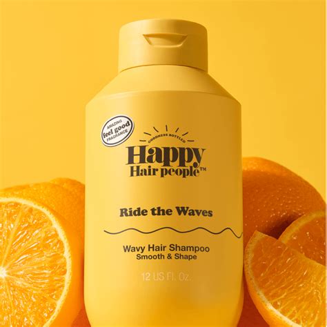 Sampon cu ulei de portocale pentru par ondulat, 355 ml, Hap : Bebe Tei