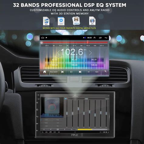 Buy Pyle Double DIN Car Stereo Receiver - 7'' 1080P HD Touch Screen ...