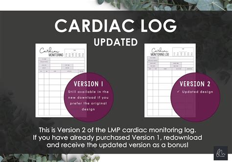 Buy Cardiac Monitoring Log Printable | 24-hour Holter Monitor Diary or ...