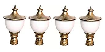 LEGEEN Light Set of-4 Gate Garden Outdoor Waterproof Antique Acrylic ...