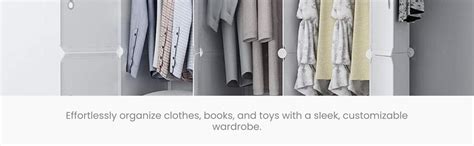 KRISHYAM Polypropylene Portable Modular Closet Wardrobe, Space-Saving ...