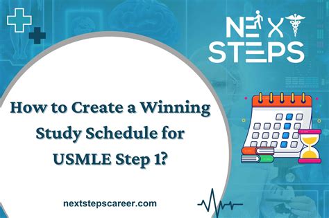 How to Create a Winning Study Schedule for USMLE Step 1? - Next Steps