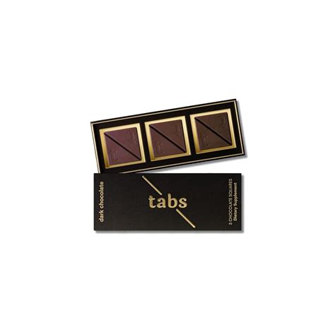 Tabs Chocolate Tabs Dark Chocolate Squares (1 Box) - 60% Cocoa with ...