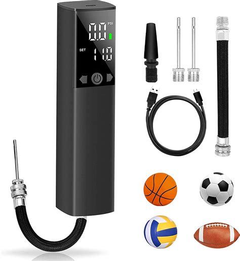 Smart Electric Ball Pump with Precise Pressure Gauge, Ball Air Pump for ...