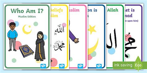 The Main Beliefs of a Muslim Display Posters