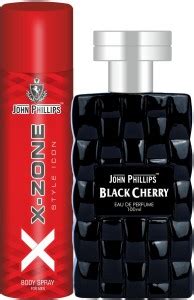 Buy John Phillips BLACK CHERRY & XX-ZONE DEO | Long Lasting | Combo Eau ...