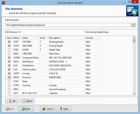 Image result for Sample Las File