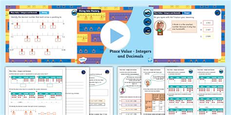 👉 Place Value Integers and Decimals Year 6 Teaching Pack
