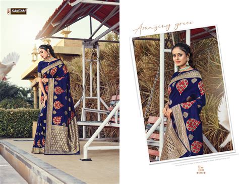 Sangam Presents Plazzo Silk Saree With Siroski Work