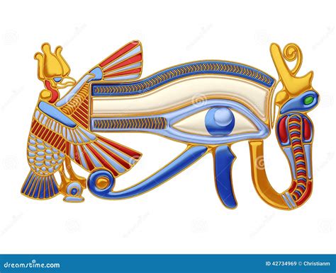 Ojo de Horus V2 stock de ilustración. Ilustración de egipcio - 42734969