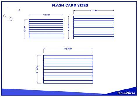Flashcard Dimensions at Lucas Cade blog