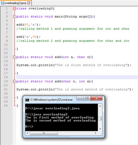Image result for Method Overloading Java Code