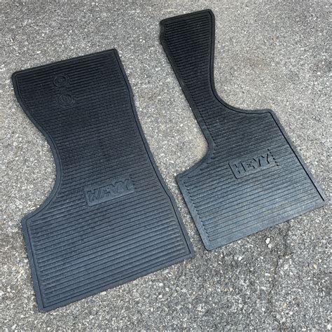1978-1993 Dodge Ram Van HEVY Rubber Floor Mats Front | Black | B100 ...