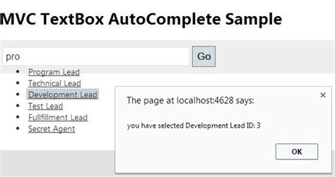 Autocomplete Text Box in MVC 的图像结果