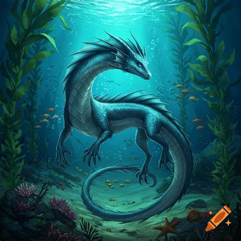 Fantasy Water Dragon TISHIRON Water Dragon Paint By Numbers Kit For