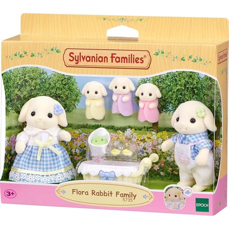 Sylvanian Families Flora Rabbit Family – Animal Kingdoms Toy Store - family of rabbit