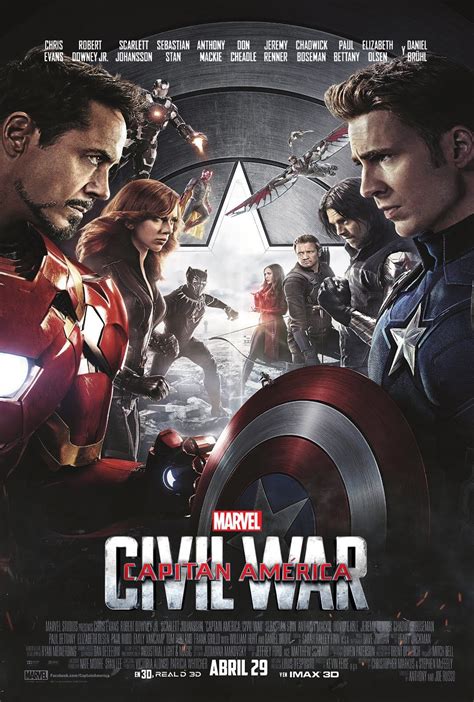 Avengers Civil War Movie Poster - Modern Poster Layouts