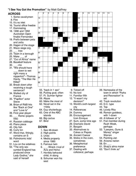Merl Reagle's Sunday Crossword Free Printable | Rossy Printable