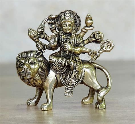 eSplanade Brass Maa Durga/MATA Rani Idol, Statue, India | Ubuy