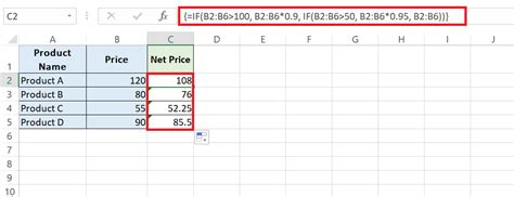 Image result for Using If Function in Excel with 2 Variables