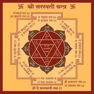 Cozynook Saraswati Yantra | Material- ASHT Dhatu (Brass) | for School ...