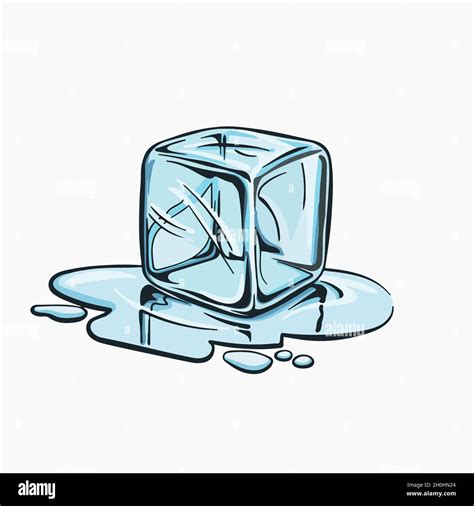 ICE Cube Vector Illustration Cartoon Clipart Image Vectorielle Stock ...