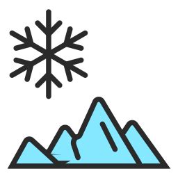 Ice mountain - Free nature icons