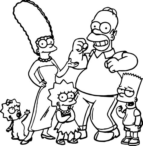 Printable Simpsons Coloring Pages - Printable Templates