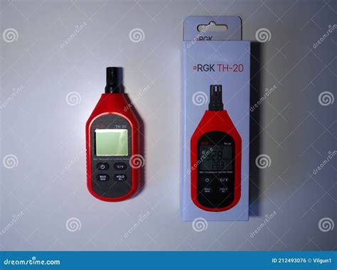 Hygrometer For Measuring Air Humidity, Close-up And Details. A Device ...