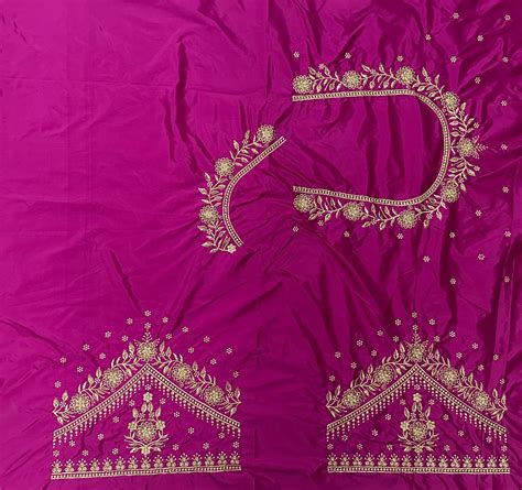 NR409P -Pink Colour Computer Work Blouse – Navrangi Creations