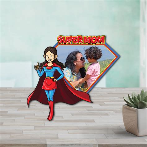 Super Mom Personalized Fridge Magnet – Bhai Please India