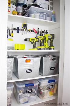 Tool Closet Organization Ideas by Organized Tool Closet Honeybear Tool Closet Organization Ideas