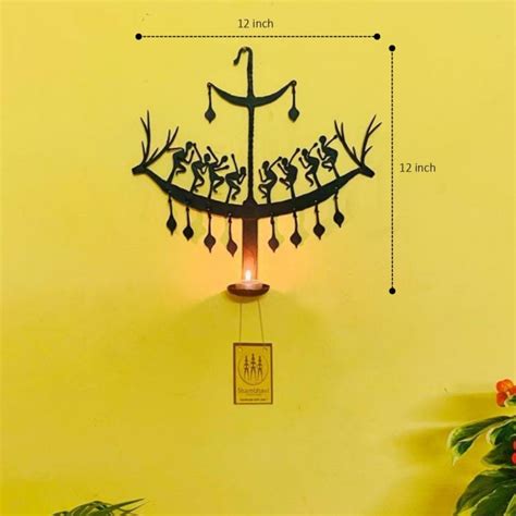 Bastar Iron Art Deer Design Wall Hanging (Black, 12 inch) – Shambhavi ...